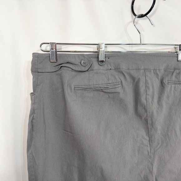 Lane Bryant Plus Size 28 Dress Pants Gray Trousers Straight‎ Career Professional - Picture 7 of 11